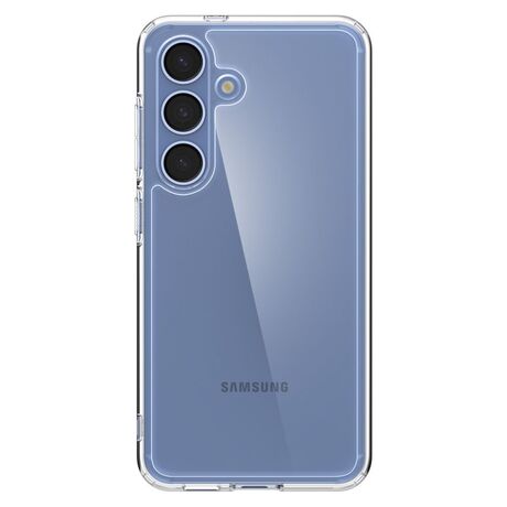 Διάφανη πλάτη της θήκης Spigen Ultra Hybrid που αναδεικνύει το σχέδιο του Samsung Galaxy S25+.