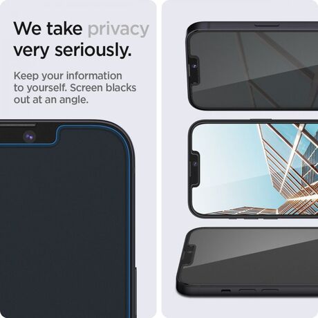 Εύκολη τοποθέτηση Spigen EZ Fit – Screen Protector για iPhone 13/13 Pro/14/16E