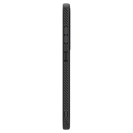 Λεπτό και κομψό προφίλ της Spigen Liquid Air - Matte Black στο Samsung Galaxy S25+ 5G.