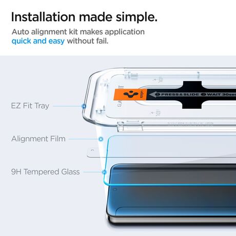 Ανθεκτικό γυαλί Tempered Spigen GLAS.tR για προστασία οθόνης Samsung Galaxy S24+ / S25+ 5G