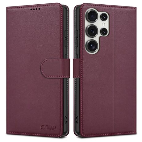Tech-Protect Wallet θήκη για Samsung Galaxy S25 Ultra 5G σε απόχρωση Mulberry