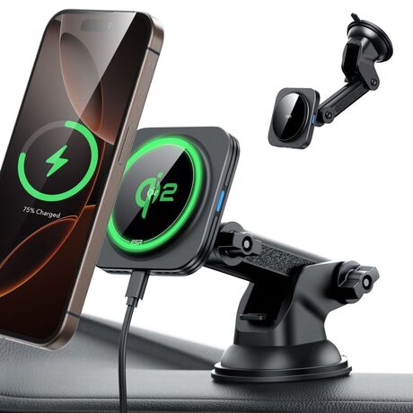 Βάση ESR HaloLock με το iPhone 12 σε φορτιστή ασύρματης φόρτισης