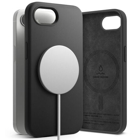 Ringke Silicone MagSafe θήκη iPhone 16e Black