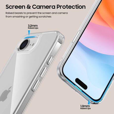 Πλευρική όψη θήκης Tech-Protect Flexair Hybrid για iPhone 16e