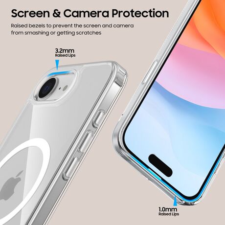 Πλευρική όψη θήκης Tech-Protect FlexAir Hybrid MagSafe με πρόσβαση σε κουμπιά
