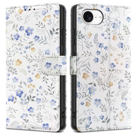 Θήκη iPhone 16e πορτοφόλι με floral σχέδιο Spring Flowers