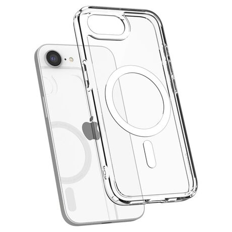 Προστασία κάμερας με τη θήκη Spigen Ultra Hybrid MagFit Clear White