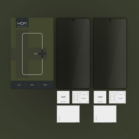 Περιεχόμενα συσκευασίας Hofi Tempered Glass Privacy Pro+ 2-Pack