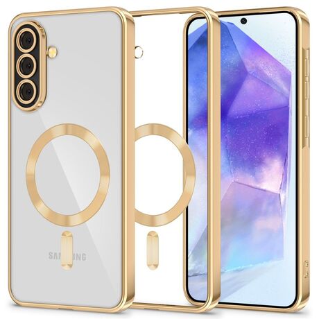 Θήκη Samsung Galaxy A56 5G Shiny Gold με MagSafeTech Protect Magflex Magsafe θήκη για Galaxy A26
