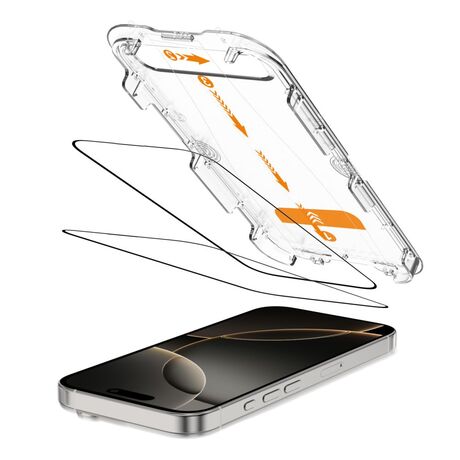 tempered glass για iPhone 16 Pro Max - πλήρης προστασία
