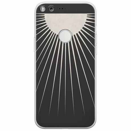 Minimal Moon Google Pixel XL Flexible TPU (Διάφανη Σιλικόνη)