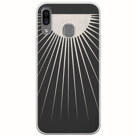 Minimal Moon Samsung Galaxy A40 Flexible TPU (Διάφανη Σιλικόνη)