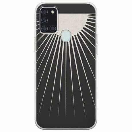 Minimal Moon Samsung Galaxy A21s Flexible TPU (Διάφανη Σιλικόνη)