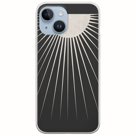 Minimal Moon iPhone 15 Flexible TPU (Διάφανη Σιλικόνη)