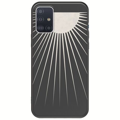 Minimal Moon Samsung Galaxy A51 Black TPU (Μαύρη Σιλικόνη)
