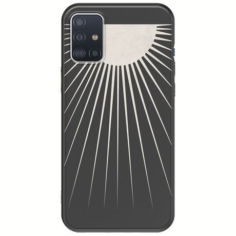 Minimal Moon Samsung Galaxy A71 Black TPU (Μαύρη Σιλικόνη)