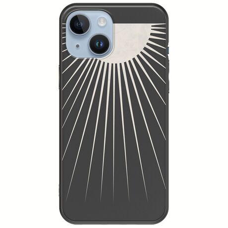 Minimal Moon iPhone 15 Black TPU (Μαύρη Σιλικόνη)
