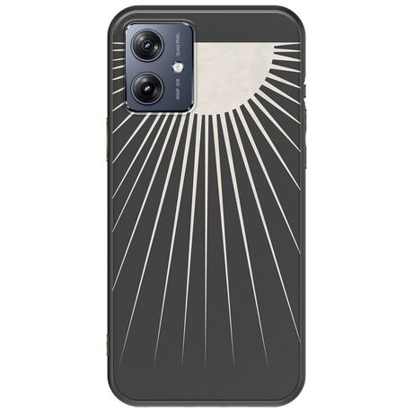 Minimal Moon Motorola Moto G54 5G Black TPU (Μαύρη Σιλικόνη)