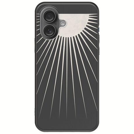 Minimal Moon iPhone 16 Plus Black TPU (Μαύρη Σιλικόνη)