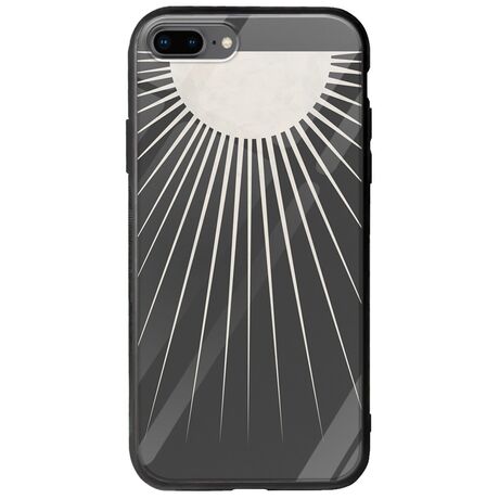 Minimal Moon iPhone 7 Plus Groove TPU (Tempered Glass και TPU)
