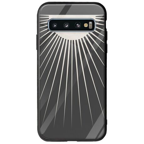 Minimal Moon Samsung Galaxy S10 Groove TPU (Tempered Glass και TPU)