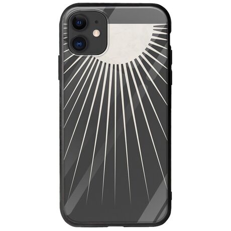 Minimal Moon iPhone 11 Groove TPU (Tempered Glass και TPU)