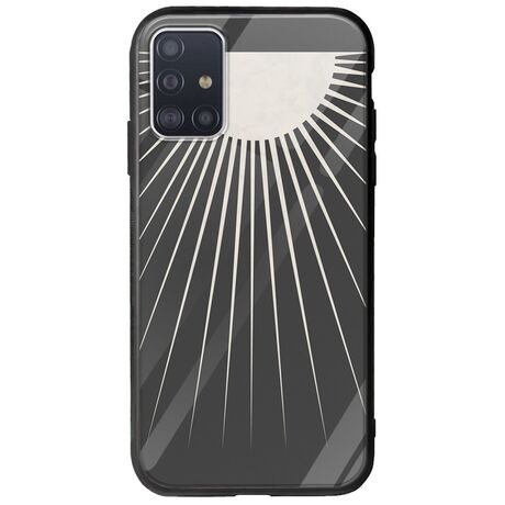 Minimal Moon Samsung Galaxy A51 Groove TPU (Tempered Glass και TPU)