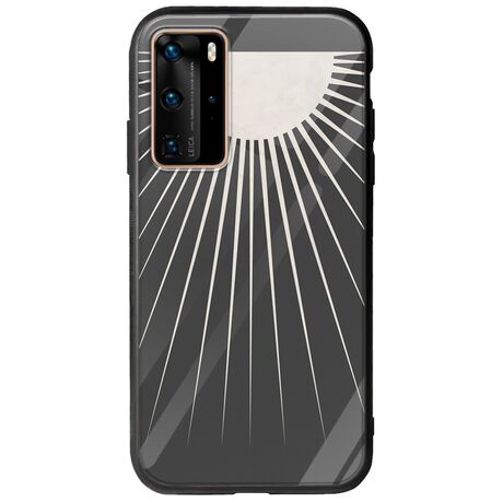 Minimal Moon Huawei P40 Pro Groove TPU (Tempered Glass και TPU)