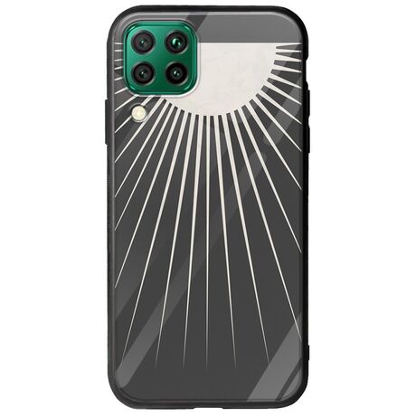 Minimal Moon Huawei P40 Lite Groove TPU (Tempered Glass και TPU)