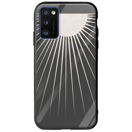 Minimal Moon Samsung Galaxy A41 Groove TPU (Tempered Glass και TPU)