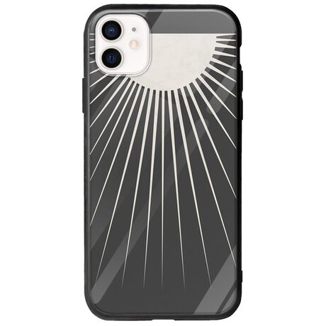 Minimal Moon iPhone 12 mini Groove TPU (Tempered Glass και TPU)