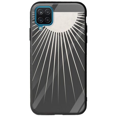 Minimal Moon Samsung Galaxy A12 Groove TPU (Tempered Glass και TPU)