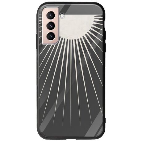 Minimal Moon Samsung Galaxy S21 Groove TPU (Tempered Glass και TPU)