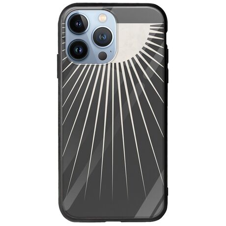 Minimal Moon iPhone 13 Pro Groove TPU (Tempered Glass και TPU)