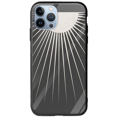 Minimal Moon iPhone 12 Pro Groove TPU (Tempered Glass και TPU)