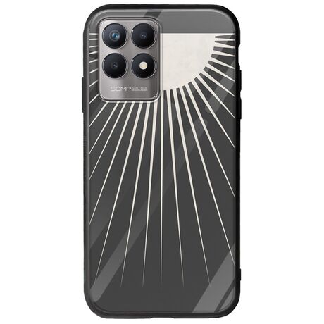 Minimal Moon Realme 8i Groove TPU (Tempered Glass και TPU)