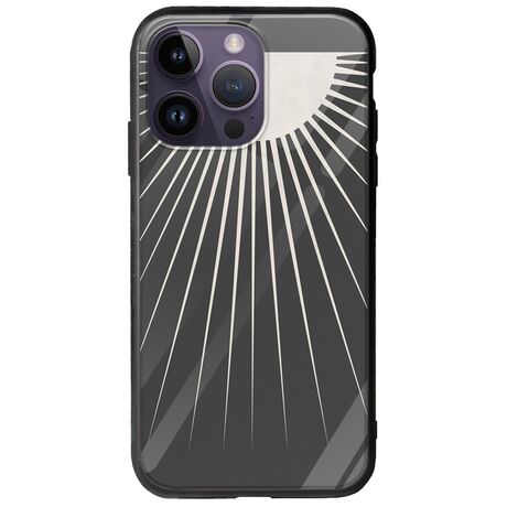 Minimal Moon iPhone 15 Pro Groove TPU (Tempered Glass και TPU)
