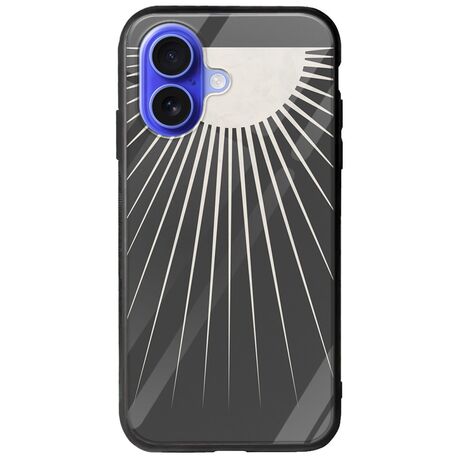 Minimal Moon iPhone 16 Groove TPU (Tempered Glass και TPU)