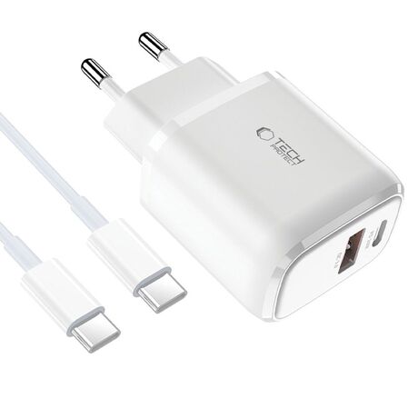 Tech-Protect USB-C και USB-A φορτιστής 20W QC3.0