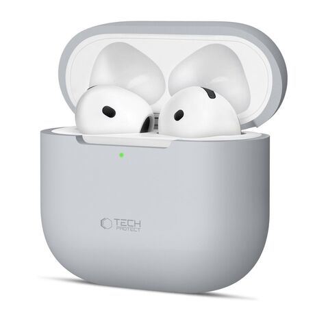 Tech-Protect silicone θήκη AirPods 4 Crayon Grey