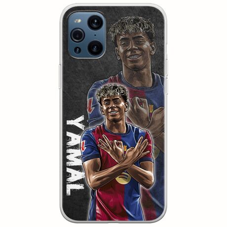 Football Stars - Lamine Yamal Oppo Find X3 Pro 5G Flexible TPU (Διάφανη Σιλικόνη)