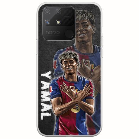 Football Stars - Lamine Yamal Realme Narzo 50A Flexible TPU (Διάφανη Σιλικόνη)