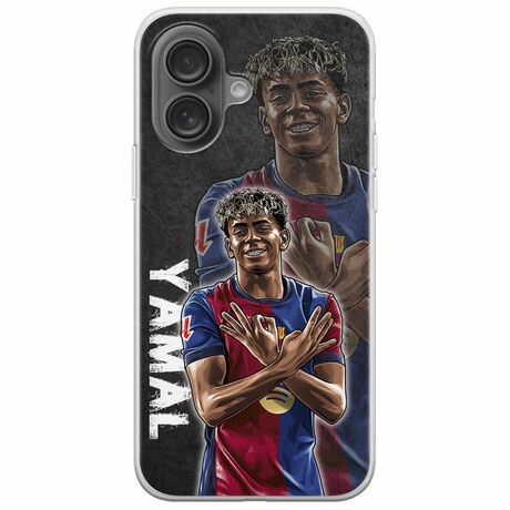 Football Stars - Lamine Yamal iPhone 16 Plus Flexible TPU (Διάφανη Σιλικόνη)