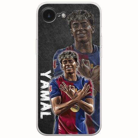 Football Stars - Lamine Yamal iPhone 16e Flexible TPU (Διάφανη Σιλικόνη)