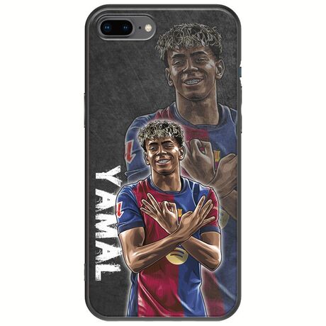 Football Stars - Lamine Yamal iPhone 7 Plus Black TPU (Μαύρη Σιλικόνη)