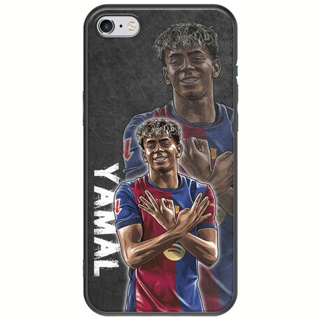 Football Stars - Lamine Yamal iPhone 6 Plus / iPhone 6s Plus Black TPU (Μαύρη Σιλικόνη)