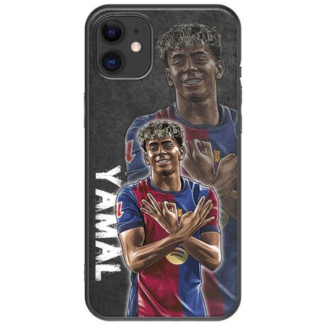 Football Stars - Lamine Yamal iPhone 11 Black TPU (Μαύρη Σιλικόνη)