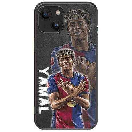 Football Stars - Lamine Yamal iPhone 14 Plus Black TPU (Μαύρη Σιλικόνη)