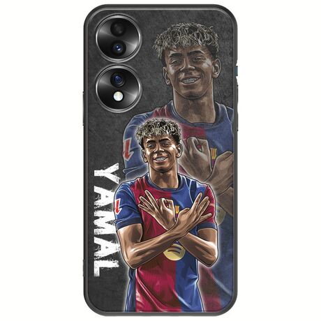 Football Stars - Lamine Yamal Honor 70 5G Black TPU (Μαύρη Σιλικόνη)