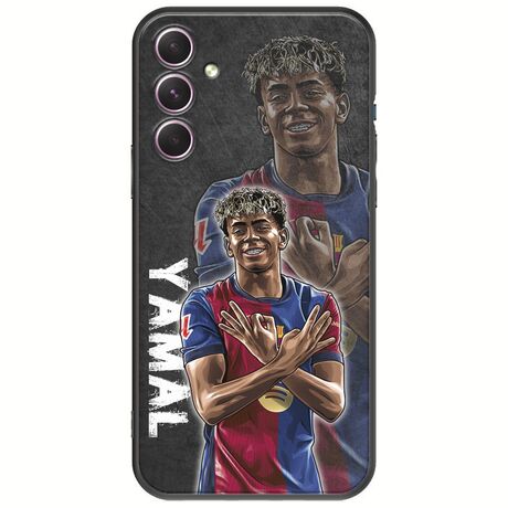 Football Stars - Lamine Yamal Samsung Galaxy A14 5G Black TPU (Μαύρη Σιλικόνη)